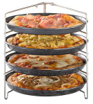 APS Support pour 4 plaques à pizza, (L)260x(P)250x(H)260 mm APS Support pour 4 plaques à pizza, (L)260x(P)250x(H)260 mm