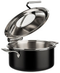 APS Set chafing dish, 4 pièces, acier inoxydable noir APS Set chafing dish, 4 pièces, acier inoxydable noir