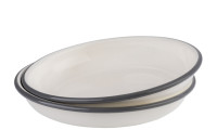 APS Assiette creuse émaillée, diamètre: 220 mm, set de 2 APS Assiette creuse émaillée, diamètre: 220 mm, set de 2