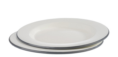 APS Assiette émaillée, diamètre: 260 mm, set de 2