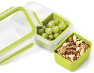 emsa Boîte pour goûter CLIP & GO, 0,55 L, transparent / vert emsa Boîte pour goûter CLIP & GO, 0,55 L, transparent / vert