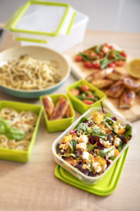emsa Boîte repas XL CLIP & GO, 2,3 litres, transparent/vert