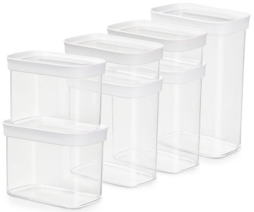 emsa Boîte de conservation OPTIMA, set de 7, transparent-
