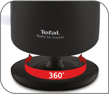 Tefal Bouilloire Safe To Touch KO3718, noir