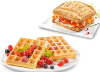 Tefal Gaufrier & croque-monsieur Snack Time 2en1 SW341B,noir Tefal Gaufrier & croque-monsieur Snack Time 2en1 SW341B,noir