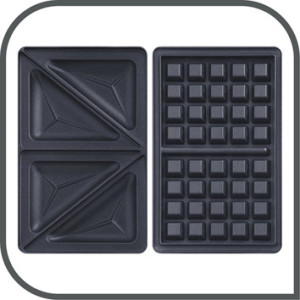 Tefal Gaufrier & croque-monsieur Snack Time 2en1 SW341B,noir