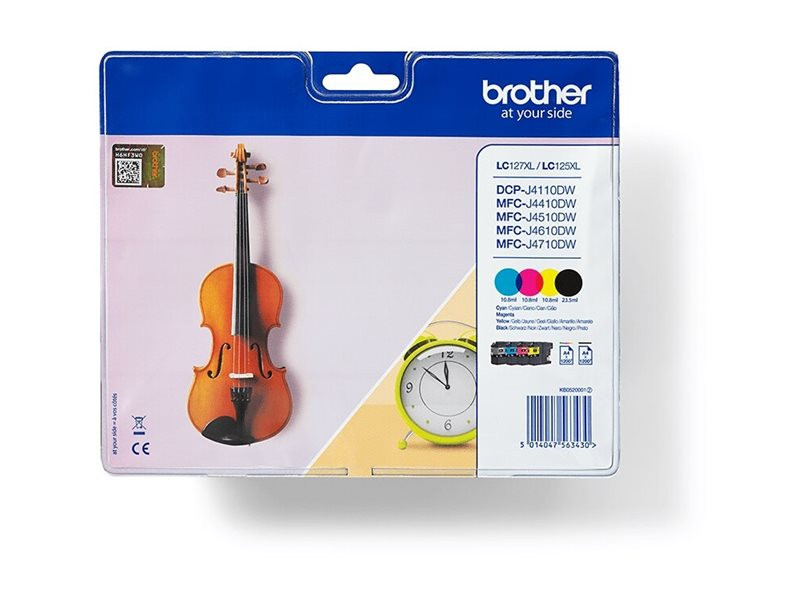Brother : Cartouche encre LC-127XLVALBP VALUE 1 pack BKCMY