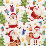 PAPSTAR Serviette à motif de Noël 