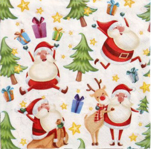 PAPSTAR Serviette à motif de Noël 