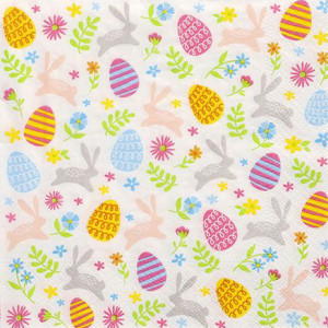 PAPSTAR Serviettes à motif de Pâques 