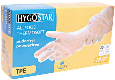 HYGOSTAR Gant TPE ALLFOOD THERMOSOFT, XL, transparent