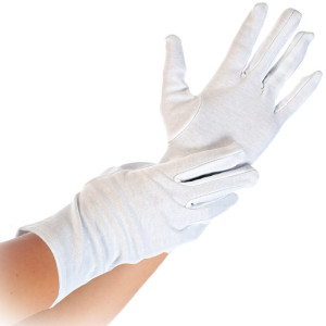 HYGOSTAR Gant en coton BLANC, XL, blanc