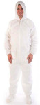 HYGOSTAR Combinaison PP avec capuche, XXL, blanc HYGOSTAR Combinaison PP avec capuche, XXL, blanc
