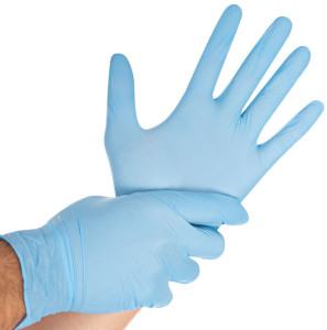 HYGOSTAR Gant d'examen SAFE VIRUS, M, bleu