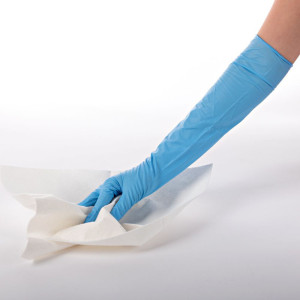 HYGOSTAR Gant nitrile EXTRA SAFE SUPERLONG, L, bleu