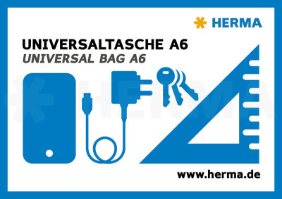 HERMA Pochette à fermeture-éclair 
