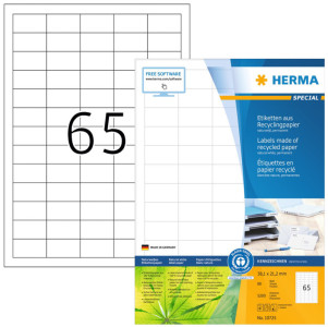 HERMA Étiquette universelle recyclée, 48,3 x 25,4 mm