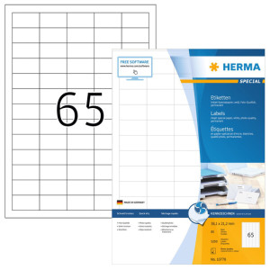 HERMA Étiquette pour jet d'encre, 88,9 x 46,6 mm, blanc
