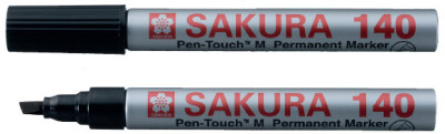 SAKURA Marqueur permanent Pen-touch 140, 4 mm, noir