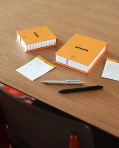 RHODIA Bloc mémo No. 11, 85 x 115 mm, quadrillé, orange