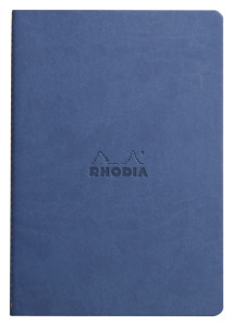 RHODIA Carnet piqûre textile RHODIARAMA, A5, ligné, noir