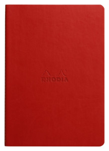 RHODIA Carnet piqûre textile RHODIARAMA, A5, ligné, violet
