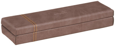 RHODIA Plumier, en simili cuir, bronze