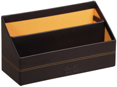 RHODIA Porte-courrier, en simili cuir, titane