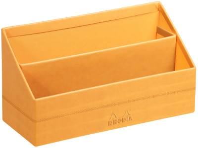 RHODIA Porte-courrier, en simili cuir, chocolat