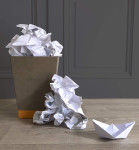 RHODIA Corbeille, en simili cuir, sauge RHODIA Corbeille, en simili cuir, sauge