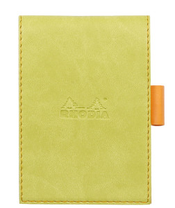 RHODIA Porte-bloc + bloc No. 12, 95 x 130 mm, ligné, anis