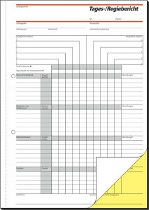 Carnet de mesures sigel, A4, 50 feuilles, papier bleu