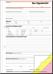 Carnet de mesures sigel, A4, 50 feuilles, papier bleu