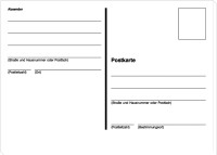 Formulaire carte postale sigel, A6 paysage, 10 feuilles, en livret