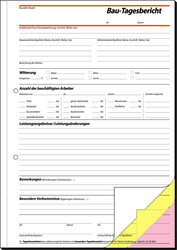 sigel-formularbuch-rapport-tagesrapport-105-x-200-mm-sd