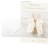 Carte de naissance Sigel « Bébé », (l) 115 x (h) 170 mm