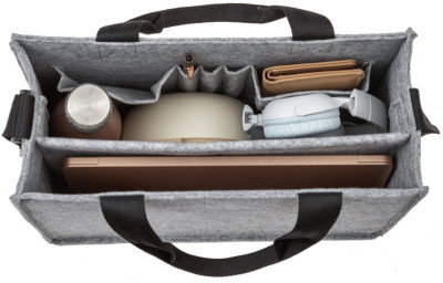 sigel Sac en feutre Business Desk Sharing Bag, taille M,gris