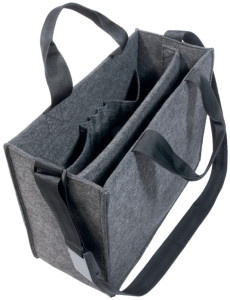 sigel Sac en feutre Business Desk Sharing Bag, taille L,gris