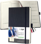 Calendrier livre sigel Conceptum, DIN A5, perpétuel, noir Calendrier livre sigel Conceptum, DIN A5, perpétuel, noir