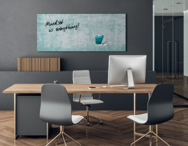 sigel Tableau magnétique en verre artverum Turquoise Wall