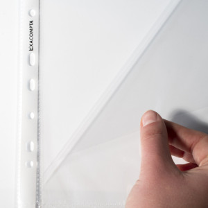 EXACOMPTA Pochette perforée, A4, PP, transparent