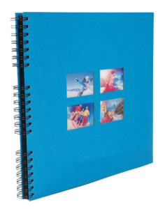 EXACOMPTA Album photos à spirales MILANO 320 x 320 mm, bleu