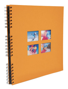 EXACOMPTA Album photos à spirales MILANO 320 x 320 mm, rouge