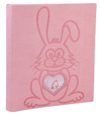 EXACOMPTA Album photos livre LAPIN TEDDY, 290 x 320 mm, rose