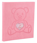 EXACOMPTA Album photos livre OURS TEDDY, 290 x 320 mm, rose