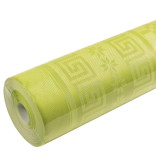 PROnappe Nappe en papier damassé, (l)1,18 x (L)6 m,vert kiwi
