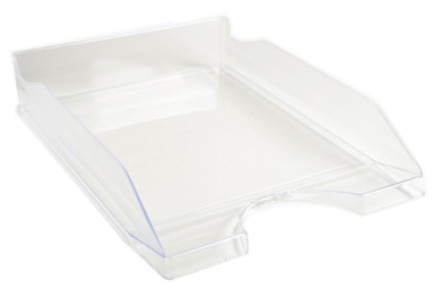 EXACOMPTA Corbeille à courrier ECOTRAY, gris transparent
