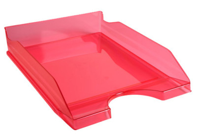 EXACOMPTA Corbeille à courrier ECOTRAY, gris transparent