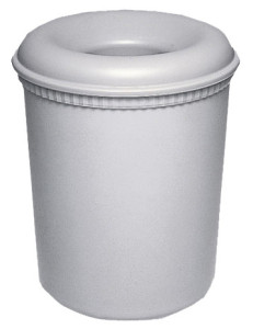 EXACOMPTA Corbeille à papier anti-feu, 15 litres, PP, granit