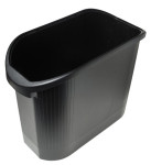 EXACOMPTA Corbeille à papier TOPLINE, 26 litres, noir/ EXACOMPTA Corbeille à papier TOPLINE, 26 litres, noir/